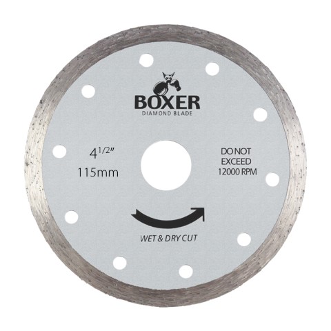 AUSTSAW/BOXER 115MM( 4.5IN) DIAMOND BLADE 22.2MM BORE CONTINUOUS RIM